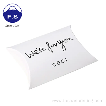 Customised Recycled Full Color Print Paper Pillow Box